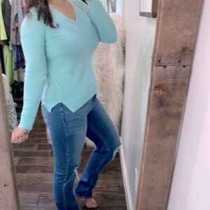 Polo Ralph Lauren blue knit sweater size small purple horse logo